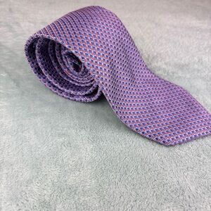 Ike Behar New York Purple and Red Patterned Tie